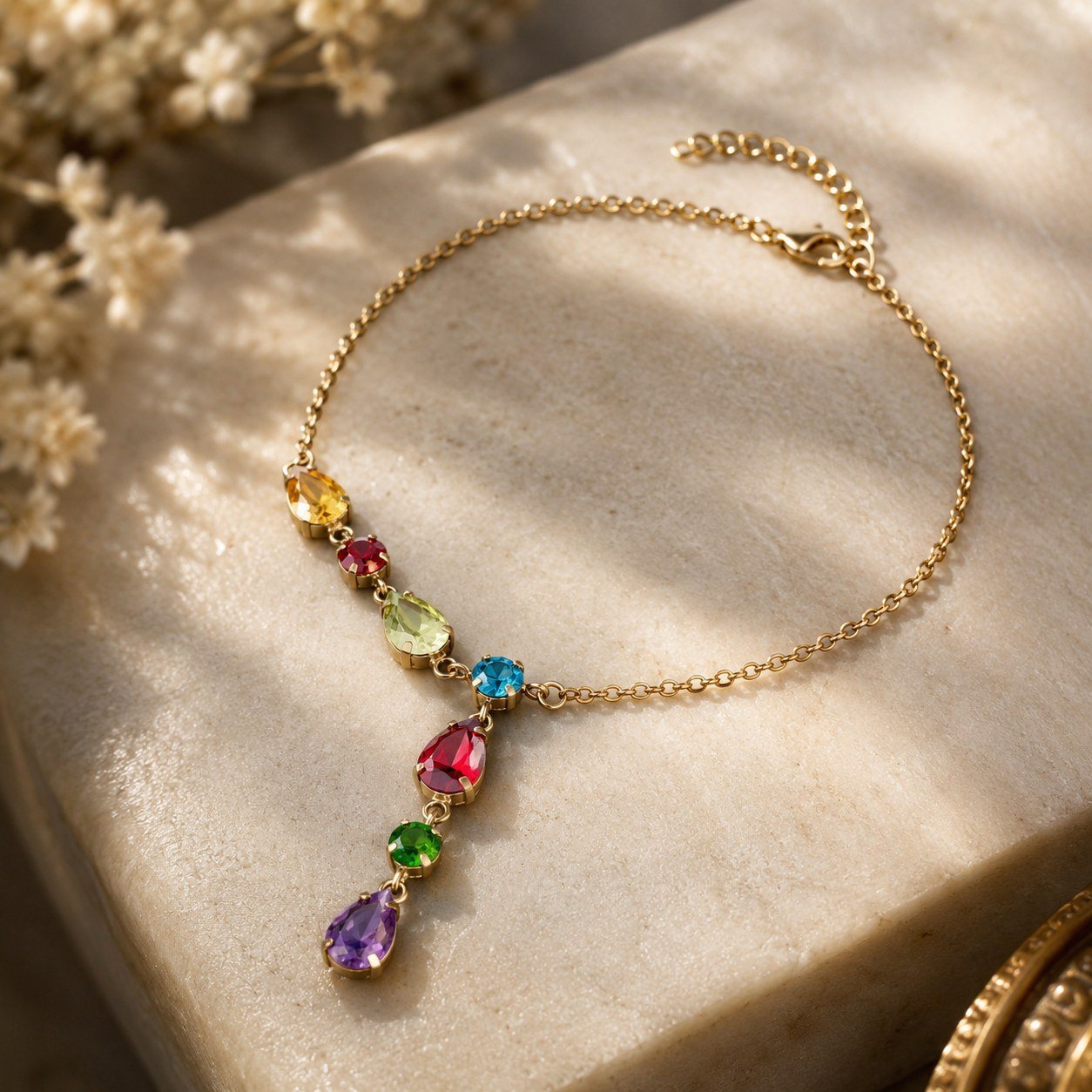 Aurora Gem Cascade Bracelet